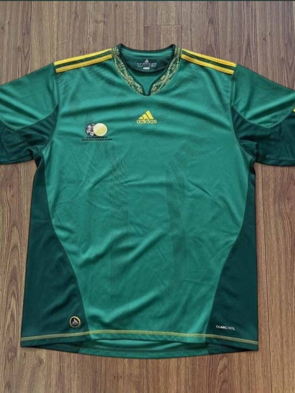 2010 Adidas FIFA World Cup South Africa Soccer Green Away Embroidered Jersey
